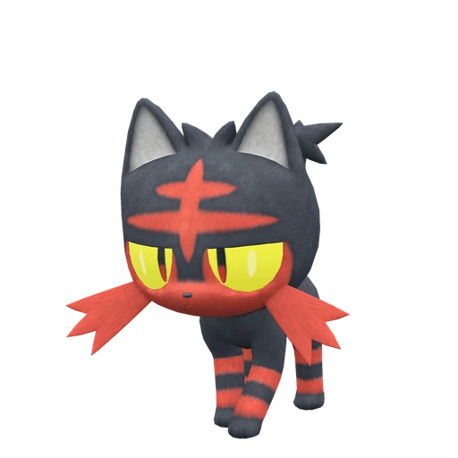 Litten, Front, in Scarlet & Violet