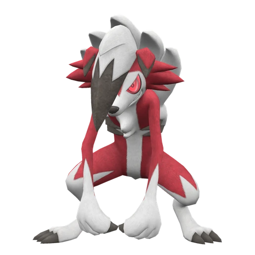 Lycanroc Midnight Form, Front, in Scarlet & Violet: The Indigo Disk