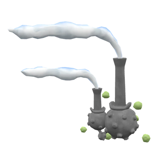 Weezing Galarian, Back, in Scarlet & Violet