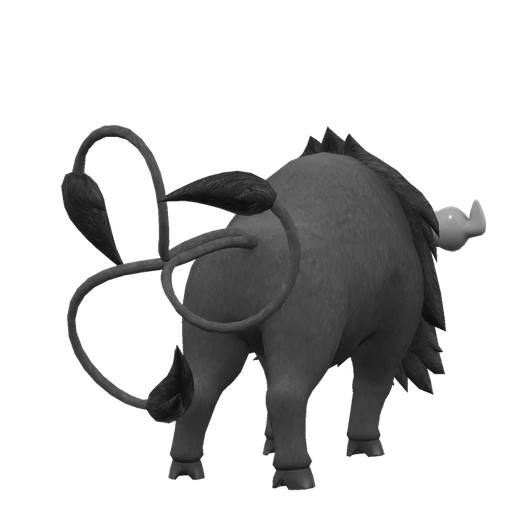 Tauros Paldean Aqua Breed, Back, in Scarlet & Violet