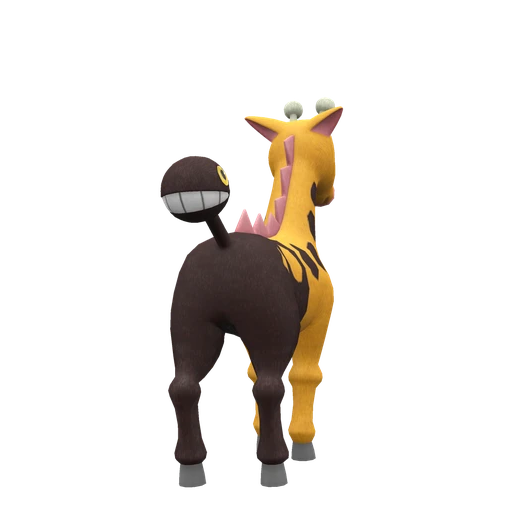 Girafarig, Back, in Scarlet & Violet