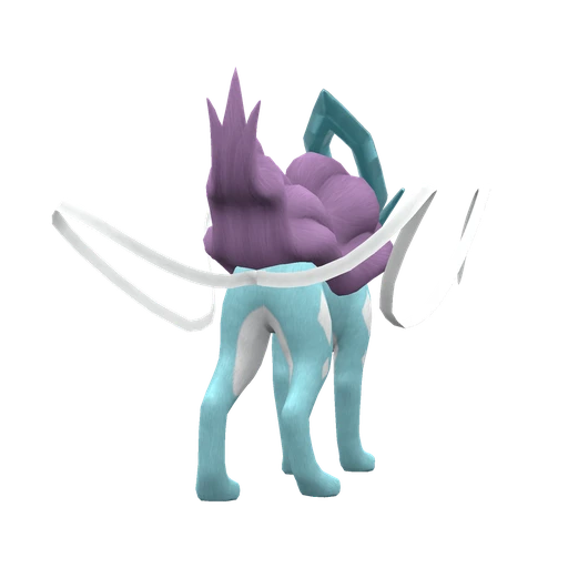 Suicune, Back, in Scarlet & Violet