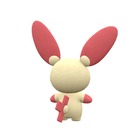 Plusle, Back, in Scarlet & Violet