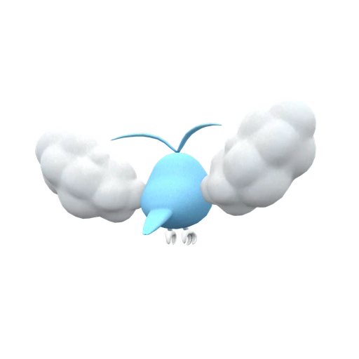 Swablu, Back, in Scarlet & Violet