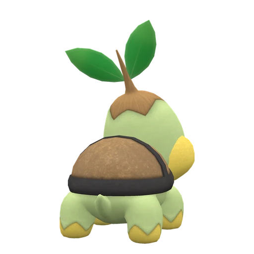 Turtwig, Back, in Scarlet & Violet
