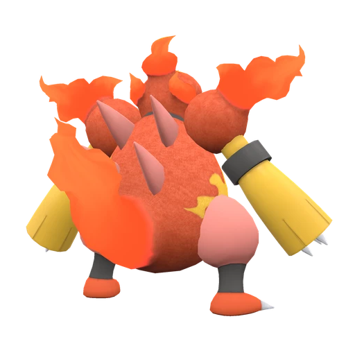 Magmortar, Back, in Scarlet & Violet
