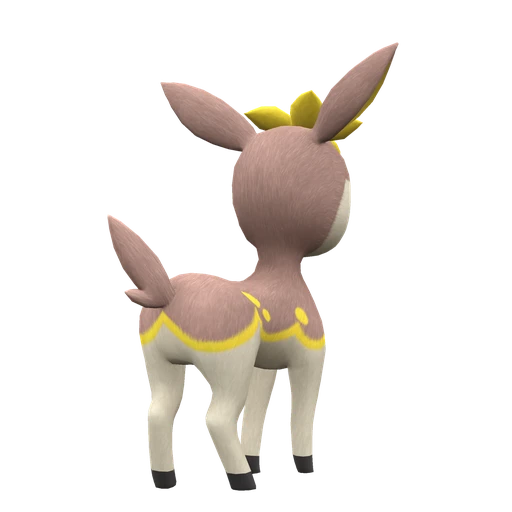 Deerling Winter Form, Back, in Scarlet & Violet