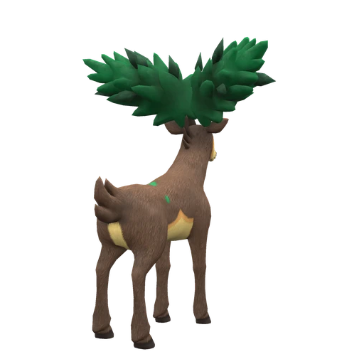 Sawsbuck Summer Form, Back, in Scarlet & Violet