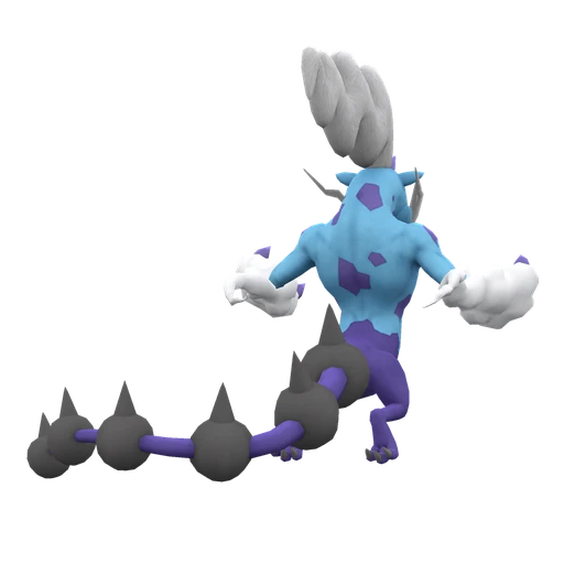 Thundurus Therian Forme, Back, in Scarlet & Violet