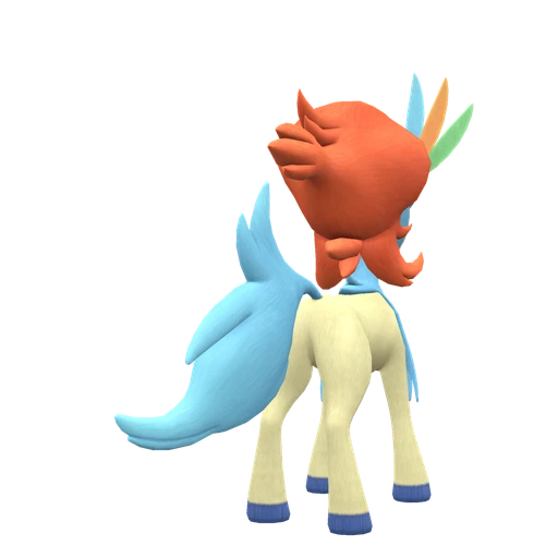 Keldeo Resolute Form, Back, in Scarlet & Violet