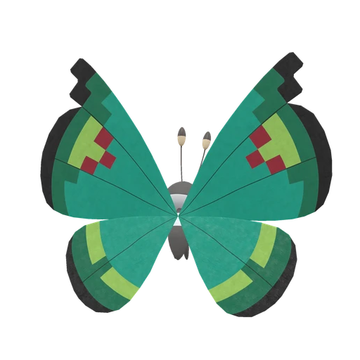 Vivillon Garden, Back, in Scarlet & Violet
