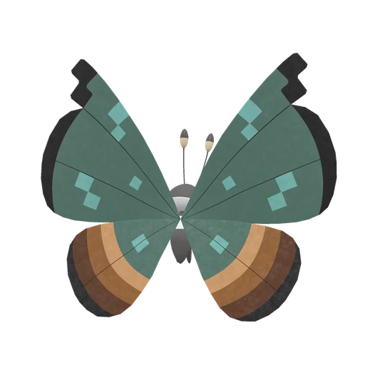 Vivillon Jungle, Back, in Scarlet & Violet