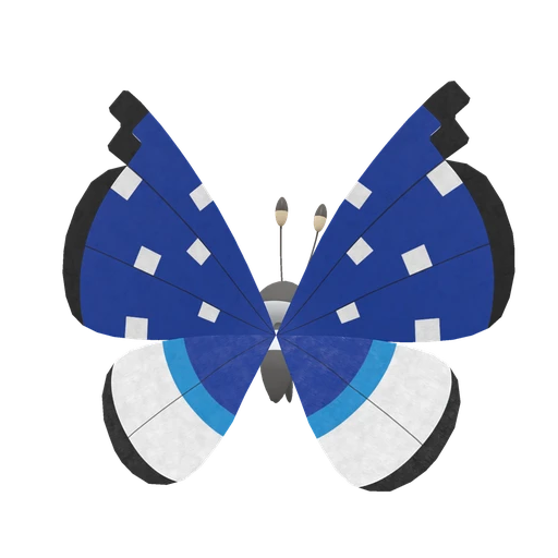 Vivillon Polar, Back, in Scarlet & Violet