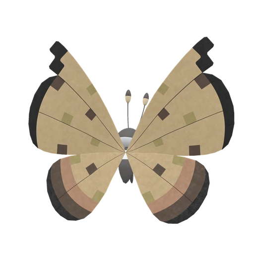 Vivillon Sandstorm, Back, in Scarlet & Violet