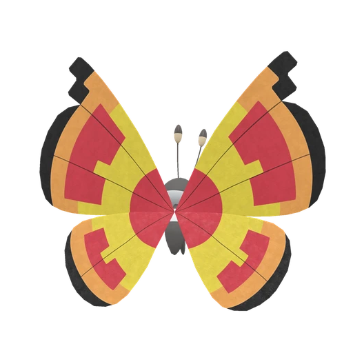 Vivillon Sun, Back, in Scarlet & Violet