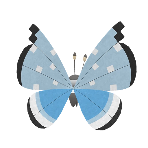 Vivillon Tundra, Back, in Scarlet & Violet
