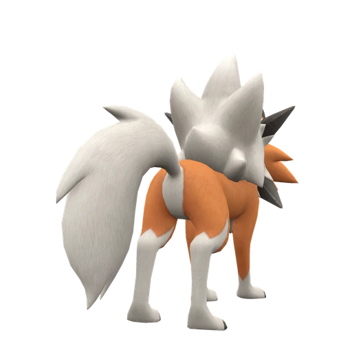 Lycanroc Dusk Form, Back, in Scarlet & Violet: The Teal Mask