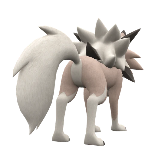 Lycanroc Midday Form, Back, in Scarlet & Violet