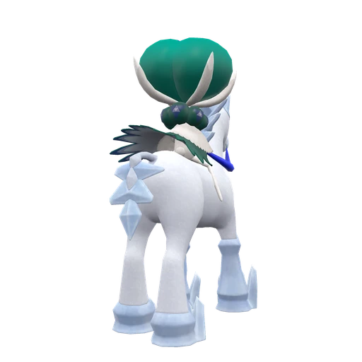 Calyrex Ice Rider, Back, in Scarlet & Violet
