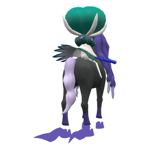 Calyrex Shadow Rider, Back, in Scarlet & Violet