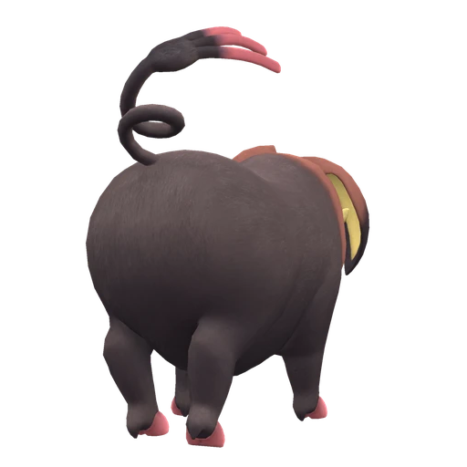 Oinkologne Female, Back, in Scarlet & Violet