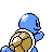 Squirtle, Back, in Gold & Silver