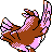 Pidgey, Back, in Gold & Silver