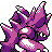 Nidoking, Back, in Gold & Silver