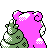 Slowbro, Back, in Gold & Silver