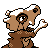 Cubone, Back, in Gold & Silver