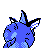 Vaporeon, Back, in Gold & Silver