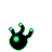 Unown W, Back, in Gold & Silver