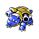 Blastoise, Front, in Gold & Silver