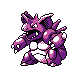 Nidoking, Front, in Gold & Silver