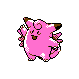 Clefable, Front, in Gold & Silver