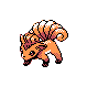 Vulpix, Front, in Gold & Silver
