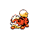 Growlithe, Front, in Gold & Silver