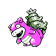 Slowbro, Front, in Gold & Silver