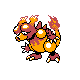 Magmar, Front, in Gold & Silver