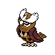 Noctowl, Front, in Gold & Silver