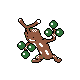 Sudowoodo, Front, in Gold & Silver