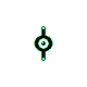 Unown I, Front, in Gold & Silver