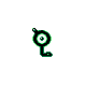 Unown L, Front, in Gold & Silver