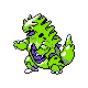 Tyranitar, Front, in Gold & Silver