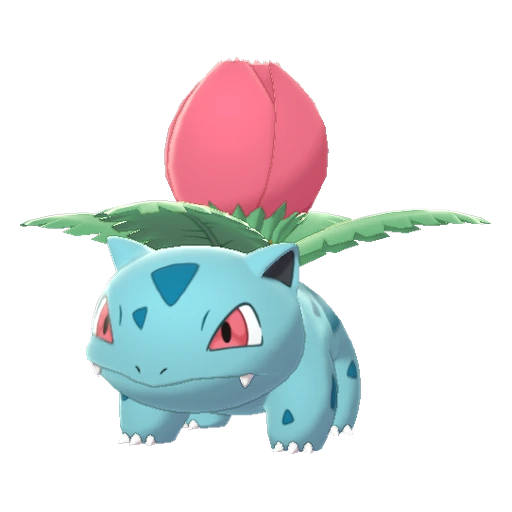 Ivysaur, Front, in Sword & Shield: The Crown Tundra