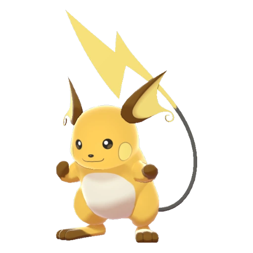 Raichu, Front, in Sword & Shield: The Isle of Armor