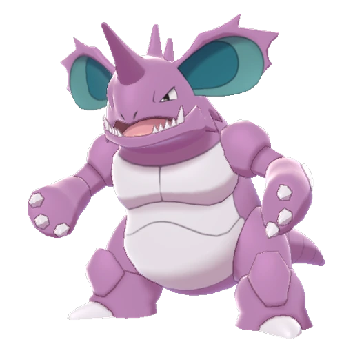 Nidoking, Front, in Sword & Shield: The Crown Tundra