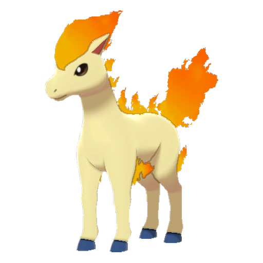 Ponyta, Front, in Sword & Shield: The Isle of Armor