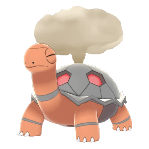 Torkoal, Front, in Sword & Shield: The Crown Tundra