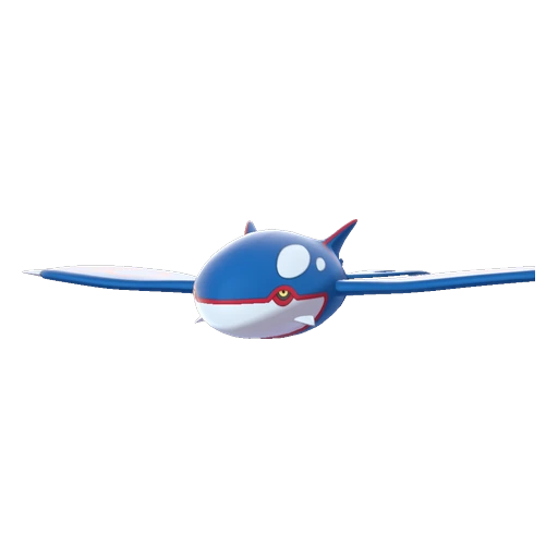 Kyogre, Front, in Sword & Shield: The Crown Tundra